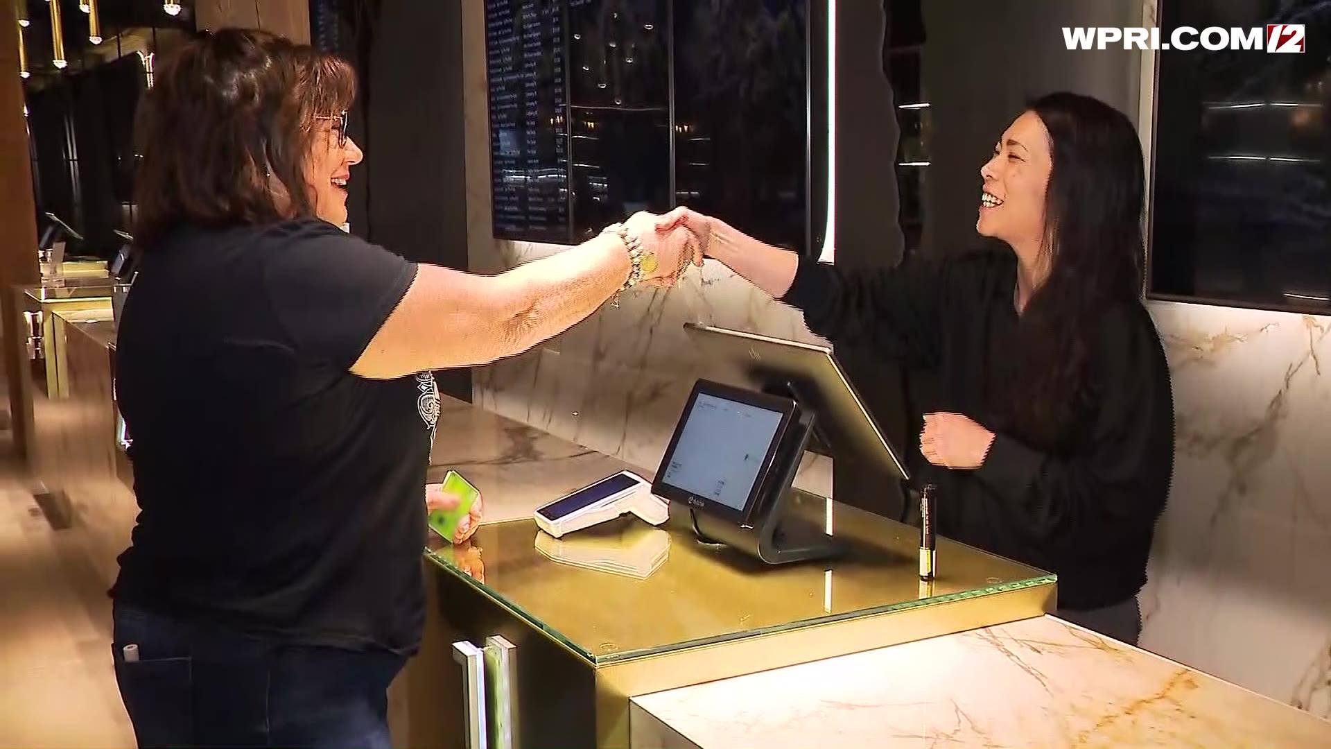 customer at cash register