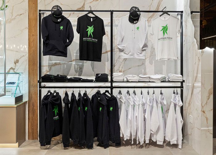Mother Earth Wellness clothing racks